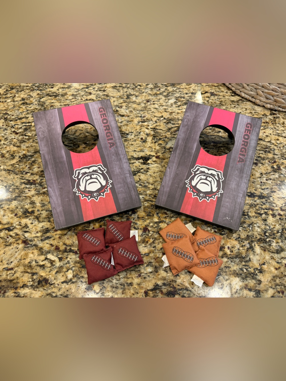 Georgia Bulldogs Tabletop Cornhole